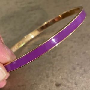 Kate Spade Lay in Lavender Idiom Bangle Bracelet, Purple.